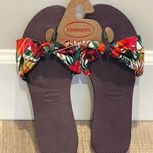 Havaianas flip flop sandals purple multi 37-38